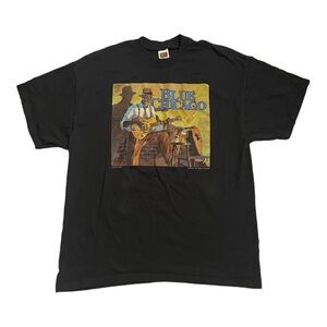 Vintage Blue Chicago John Carroll Doyle Painting 90s T-Shirt Size XXL A2